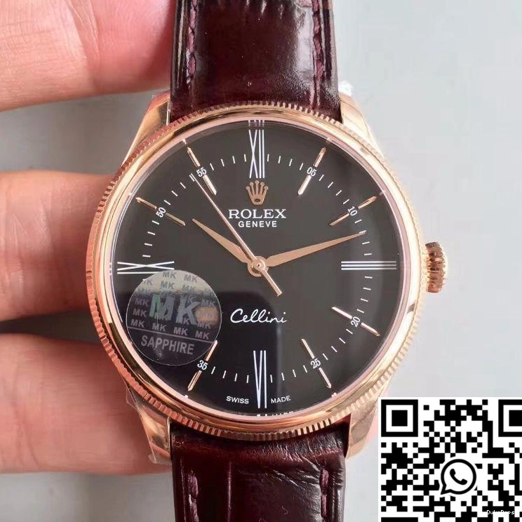 MKS Cellini Dial Factory Black V4 50505 Rolex 0215